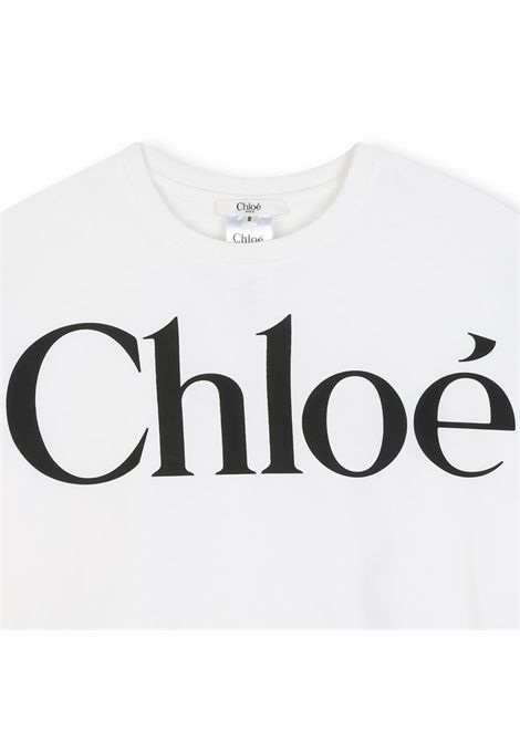 T-shirt crop con stampa CHLOE' KIDS | C21305117